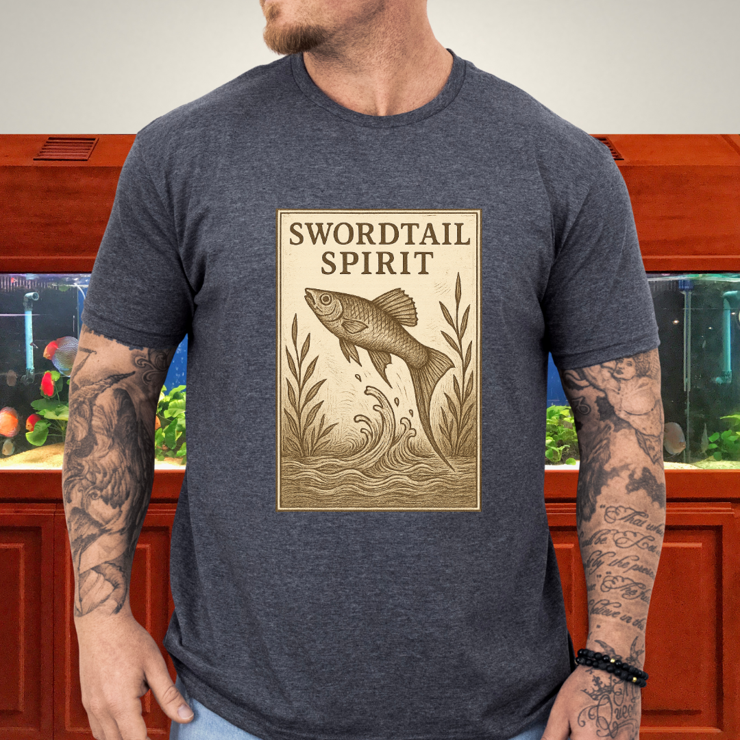 Swordtail Spirit Vintage Aquarium T-Shirt
