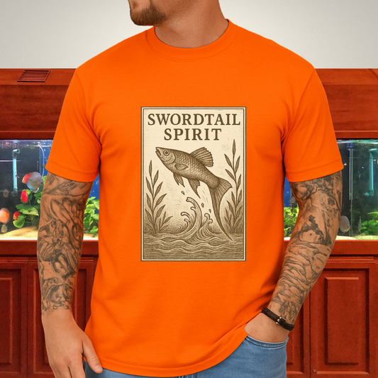 Swordtail Spirit Vintage Aquarium T-Shirt