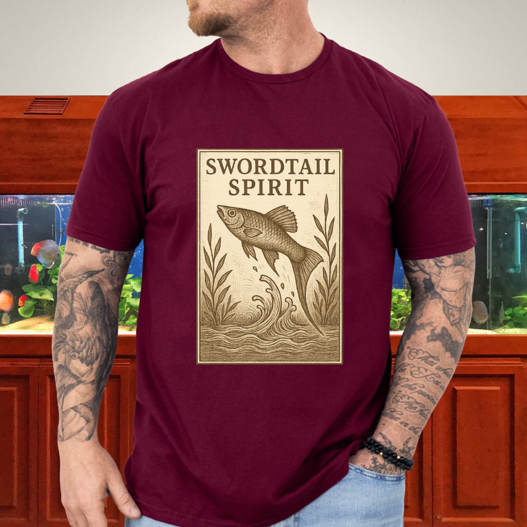 Swordtail Spirit Vintage Aquarium T-Shirt
