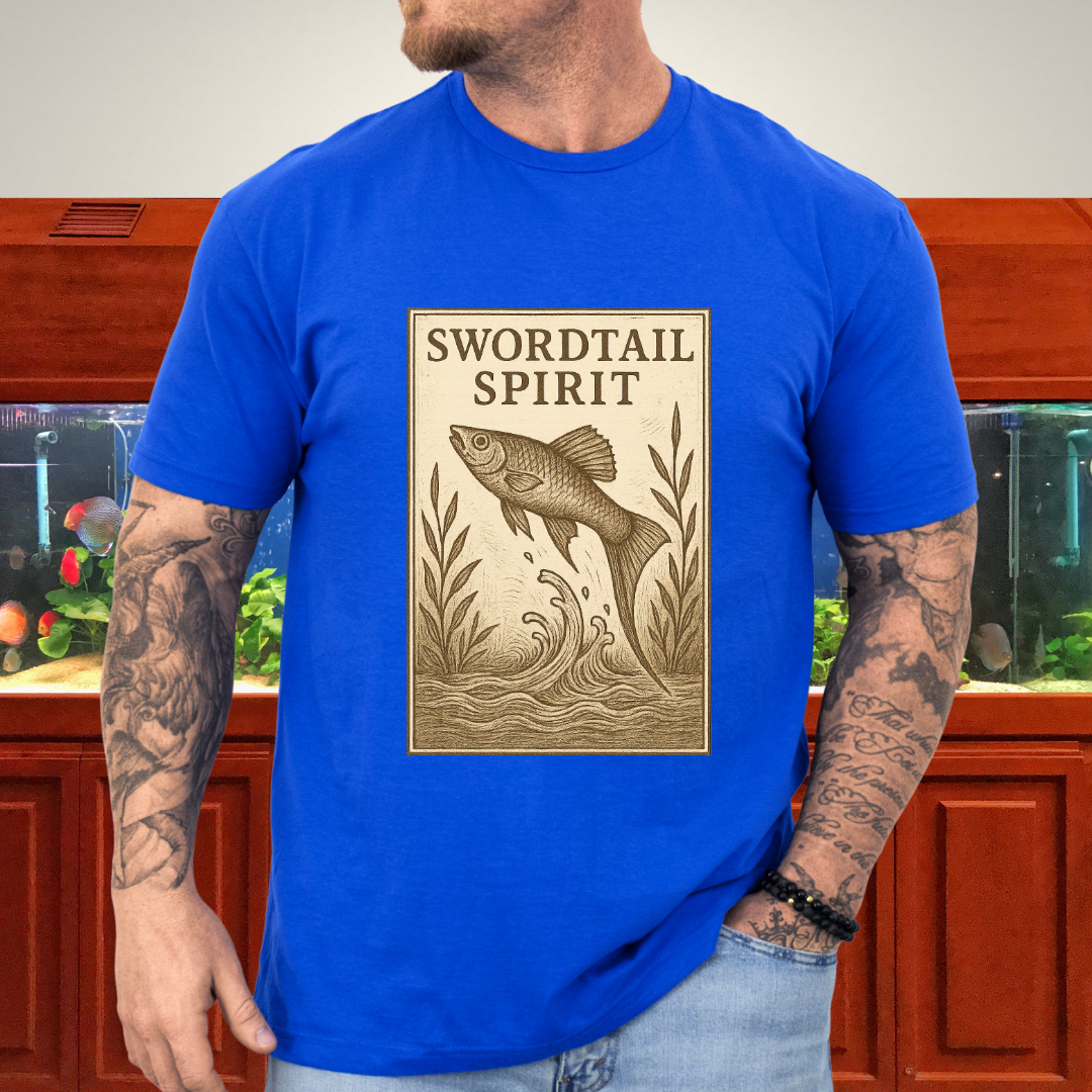 Swordtail Spirit Vintage Aquarium T-Shirt