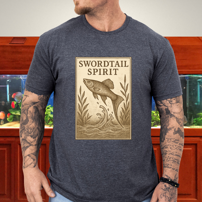 Swordtail Spirit Vintage Aquarium T-Shirt