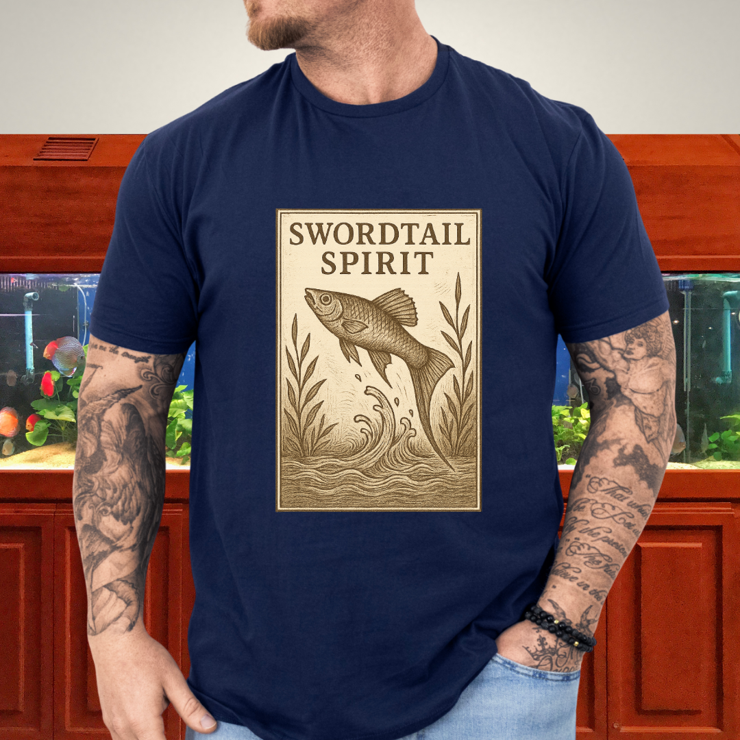 Swordtail Spirit Vintage Aquarium T-Shirt