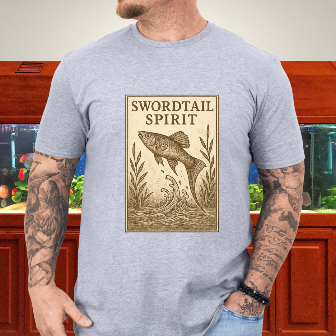 Swordtail Spirit Vintage Aquarium T-Shirt