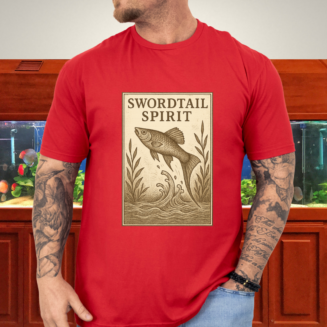 Swordtail Spirit Vintage Aquarium T-Shirt