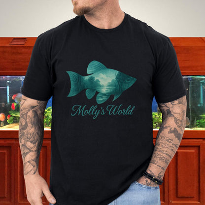 Nostalgic Molly Silhouette River Scene T-Shirt