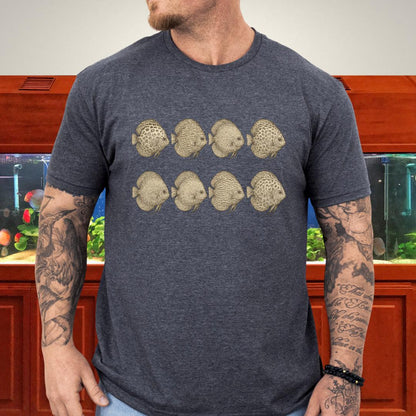 Stendker Discus Sketch Art T-Shirt-T-Shirt-Fish &amp; Friends Tees