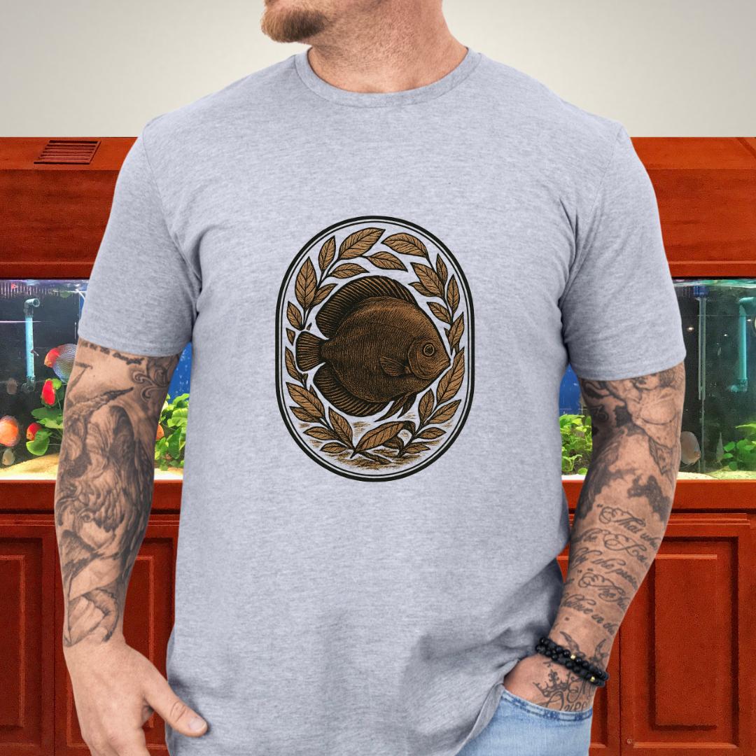 Alenquer Discus Lithograph Nature T-Shirt-T-Shirt-Fish &amp; Friends Tees