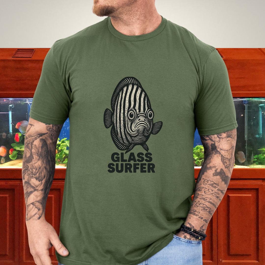 German Wonder Discus “Glass Surfer” Retro T-Shirt-T-Shirt-Fish &amp; Friends Tees
