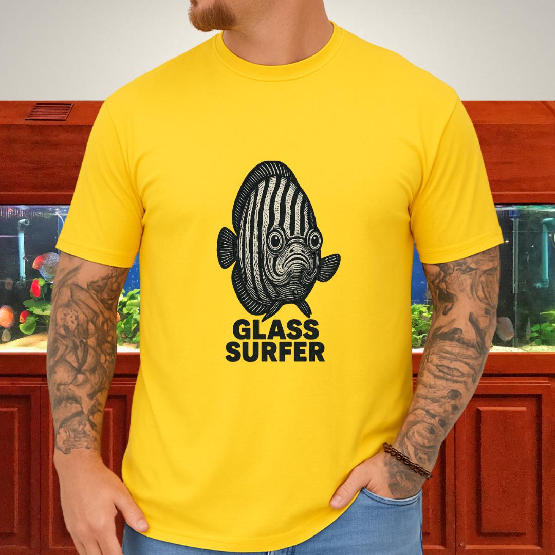 German Wonder Discus “Glass Surfer” Retro T-Shirt-T-Shirt-Fish &amp; Friends Tees
