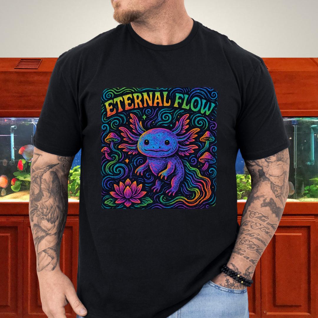 Eternal Flow Psychedelic Axolotl T-Shirt