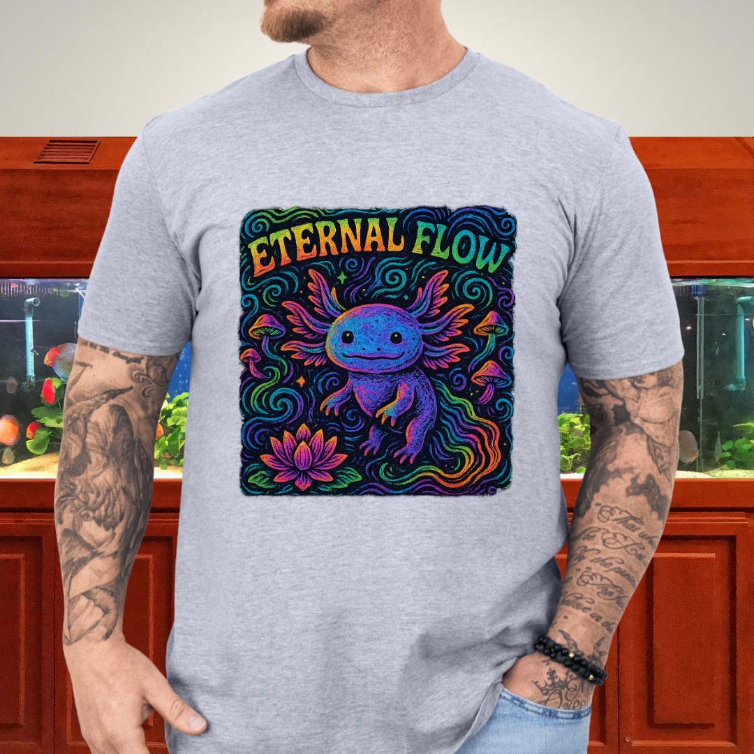 Eternal Flow Psychedelic Axolotl T-Shirt