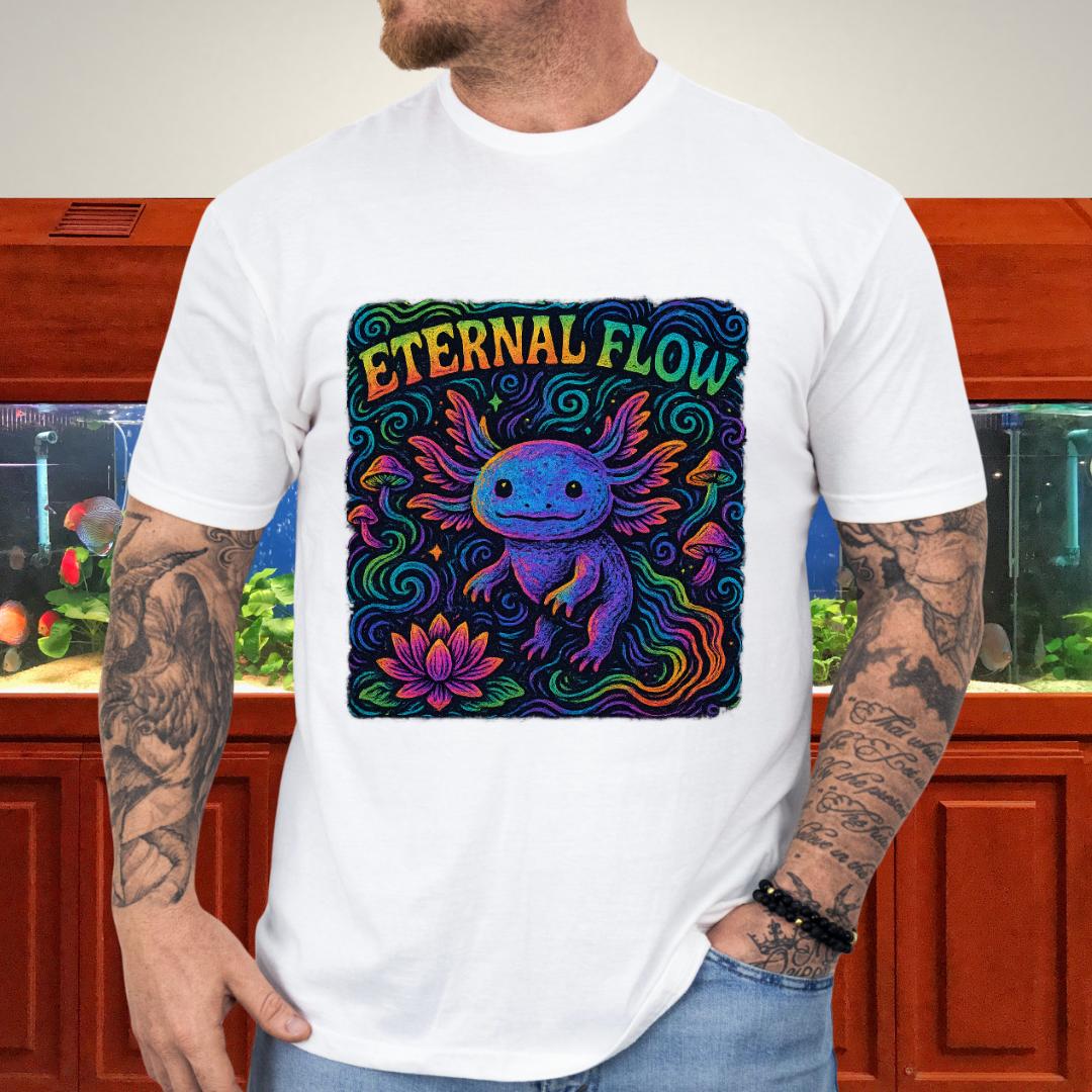 Eternal Flow Psychedelic Axolotl T-Shirt