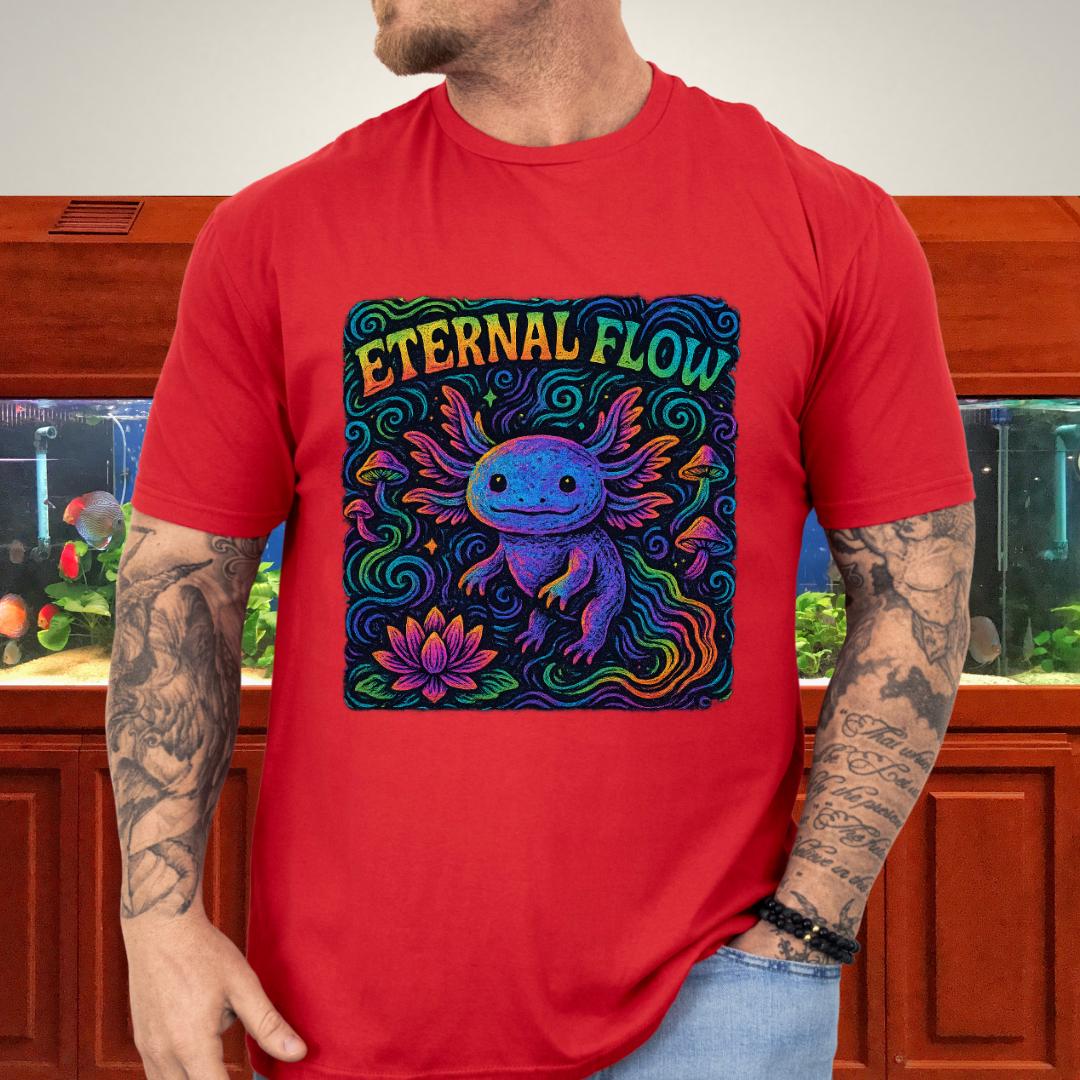 Eternal Flow Psychedelic Axolotl T-Shirt