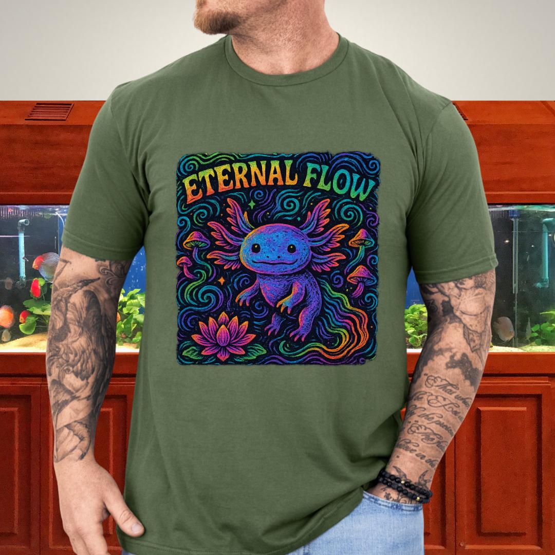 Eternal Flow Psychedelic Axolotl T-Shirt