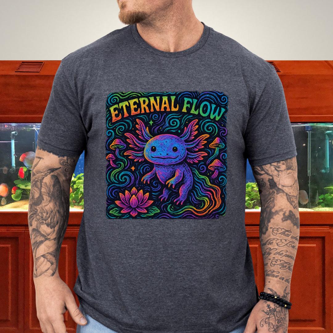 Eternal Flow Psychedelic Axolotl T-Shirt