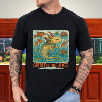 Spirit of the Lake Axolotl Ukiyo-e T-Shirt