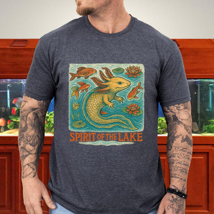 Spirit of the Lake Axolotl Ukiyo-e T-Shirt