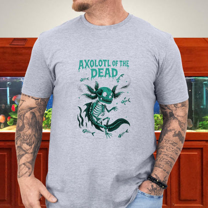 Axolotl of the Dead Surreal Skeleton T-Shirt-T-Shirt-Fish &amp; Friends Tees