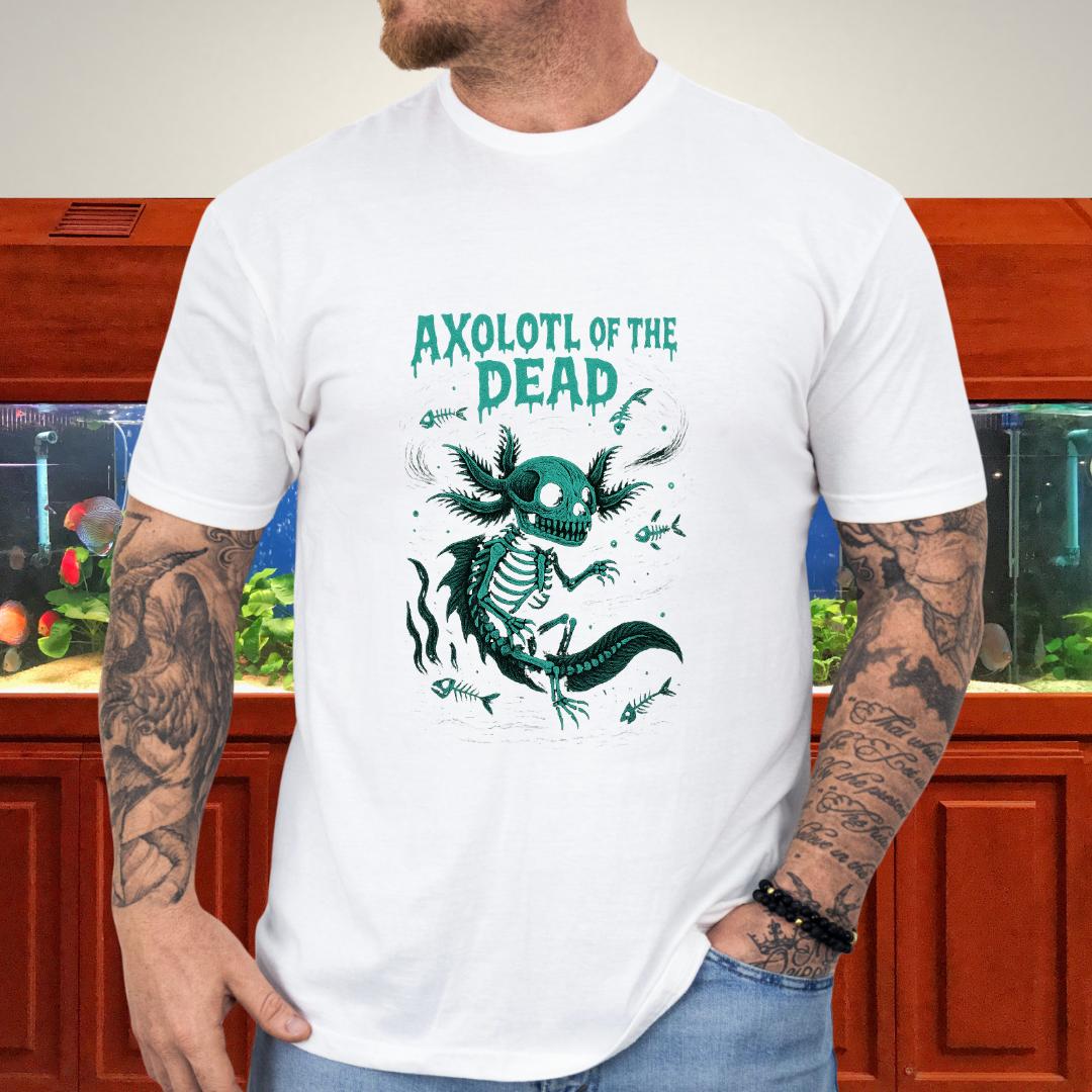Axolotl of the Dead Surreal Skeleton T-Shirt-T-Shirt-Fish &amp; Friends Tees