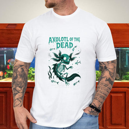 Axolotl of the Dead Surreal Skeleton T-Shirt-T-Shirt-Fish &amp; Friends Tees
