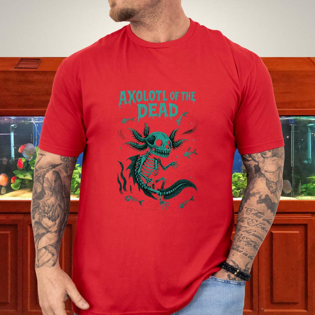 Axolotl of the Dead Surreal Skeleton T-Shirt-T-Shirt-Fish &amp; Friends Tees