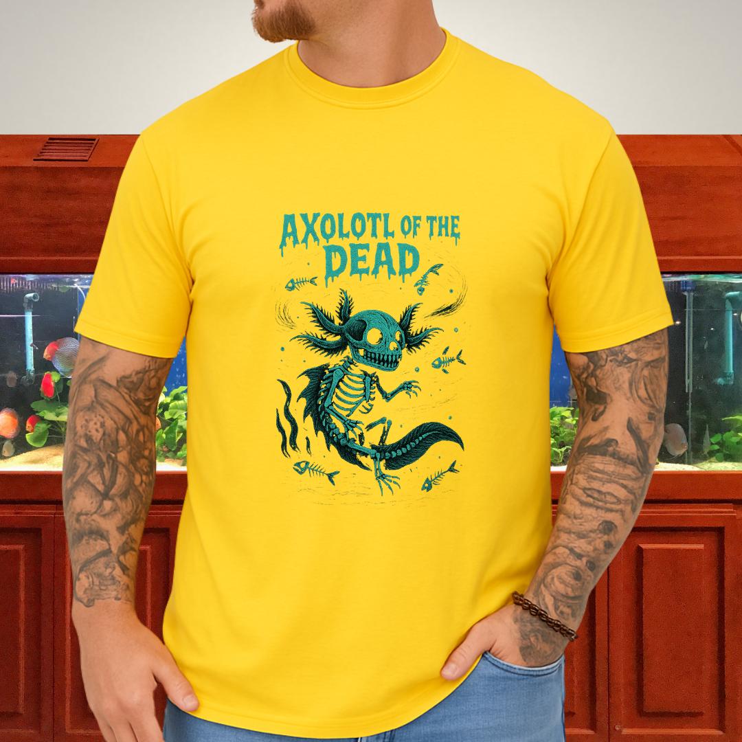 Axolotl of the Dead Surreal Skeleton T-Shirt-T-Shirt-Fish &amp; Friends Tees