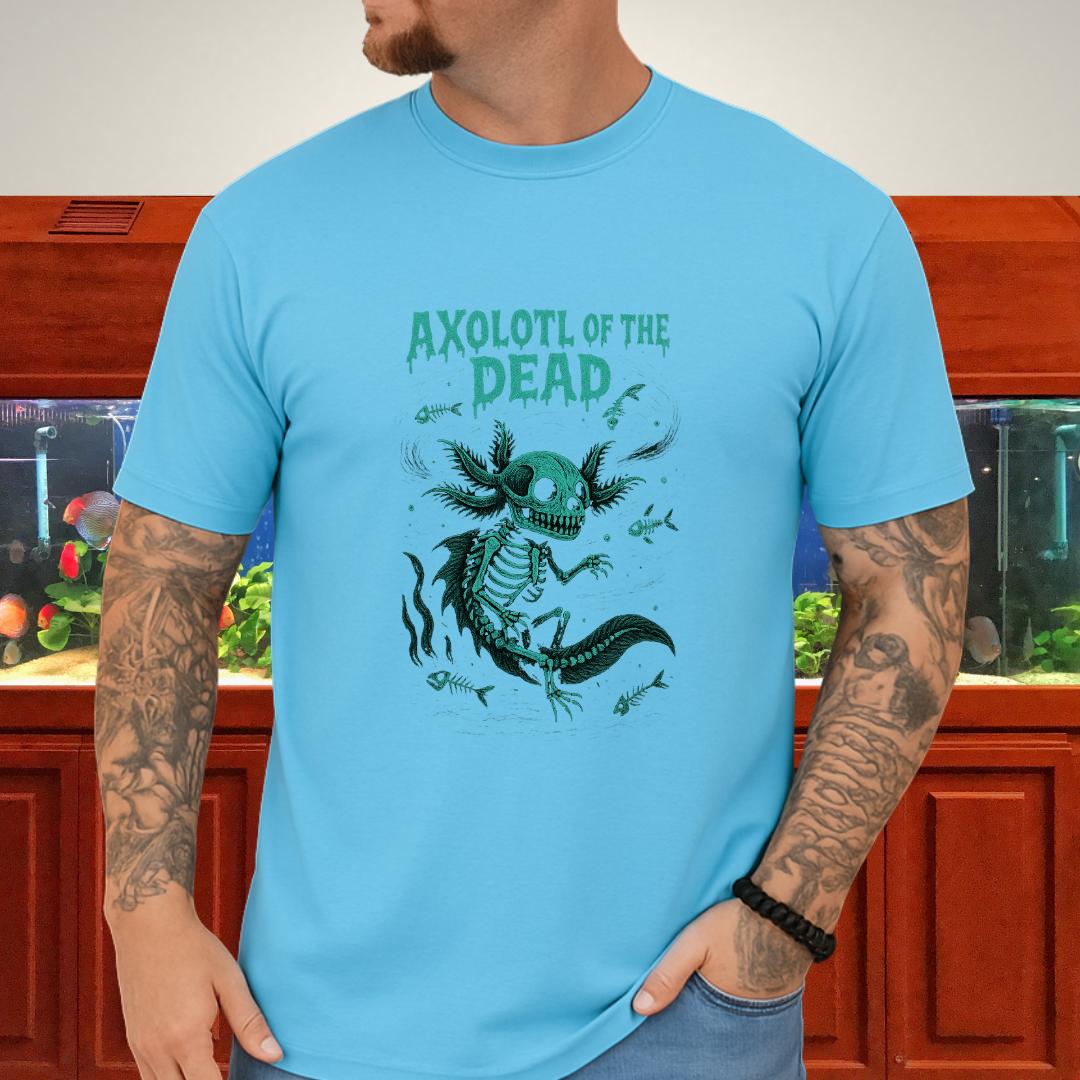 Axolotl of the Dead Surreal Skeleton T-Shirt-T-Shirt-Fish &amp; Friends Tees