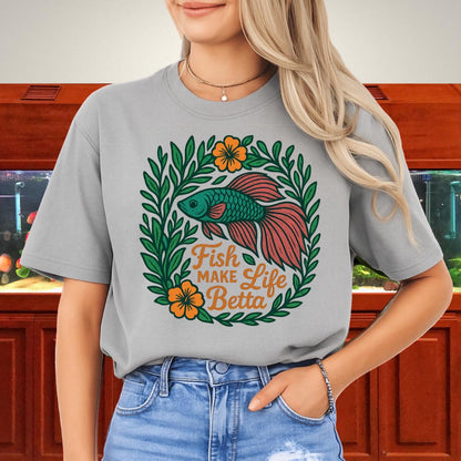 Fish Make Life Betta Nature-Inspired Betta Fish T-Shirt-T-Shirt-Fish &amp; Friends Tees