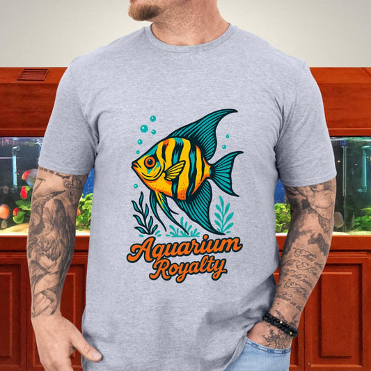 Aquarium Royalty Angelfish Retro Tee