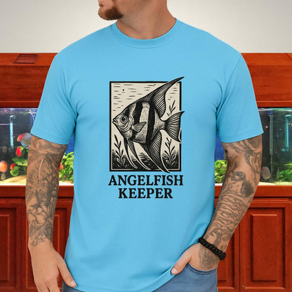 Angelfish Keeper Vintage Linocut Shirt