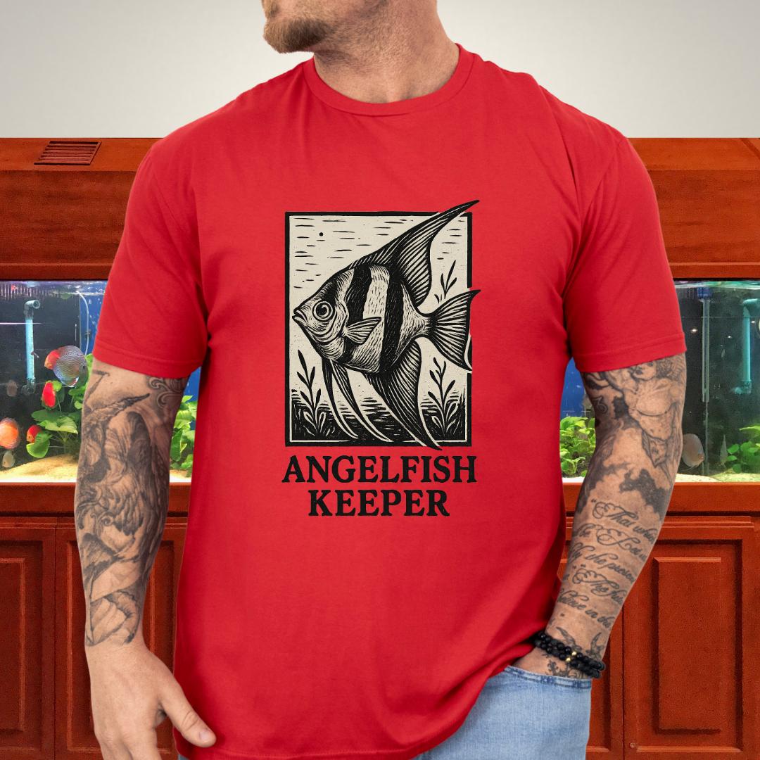 Angelfish Keeper Vintage Linocut Shirt