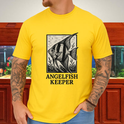 Angelfish Keeper Vintage Linocut Shirt