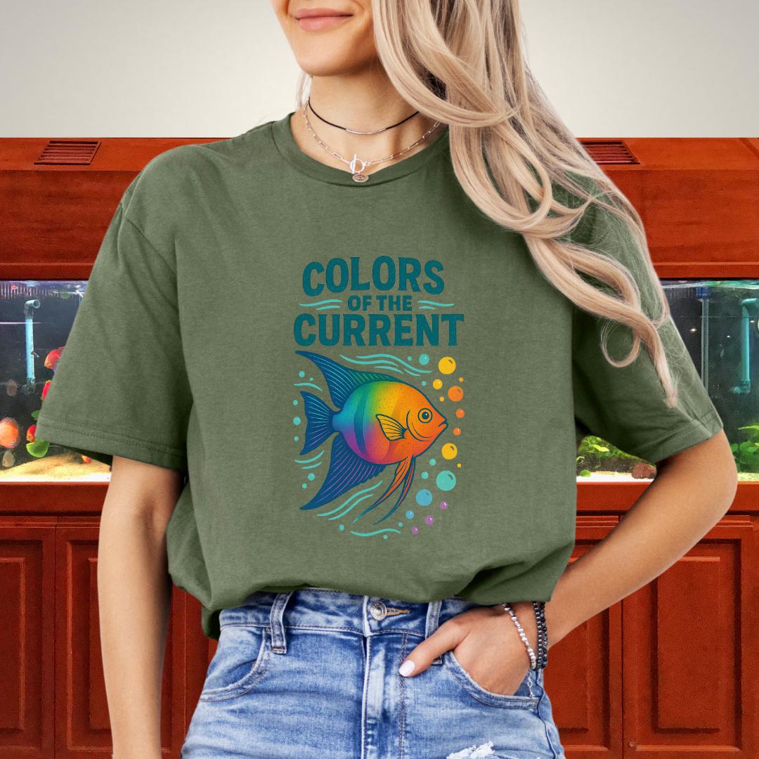 Colors of the Current Angelfish Tee