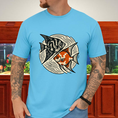 Dual Harmony Marble & Koi Angelfish Tee