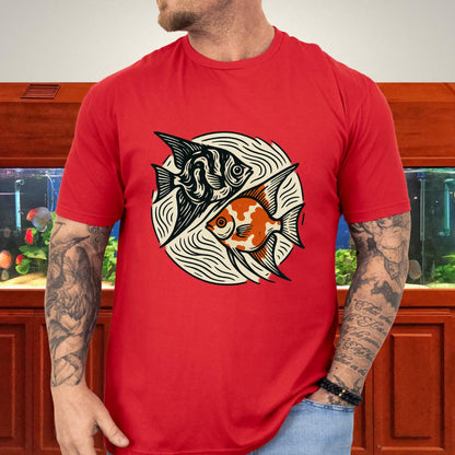 Dual Harmony Marble & Koi Angelfish Tee