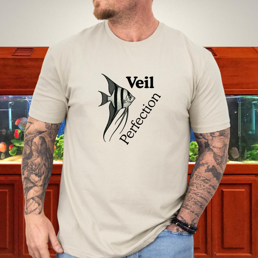Graceful Veil Angelfish Aquarium Tee