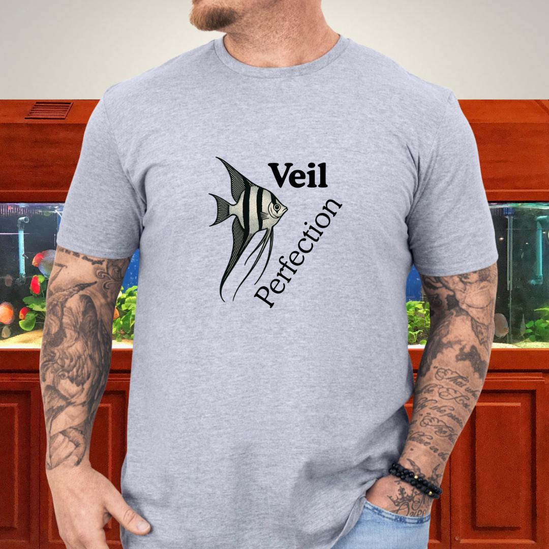 Graceful Veil Angelfish Aquarium Tee