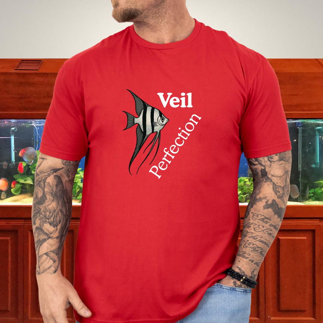 Graceful Veil Angelfish Aquarium Tee