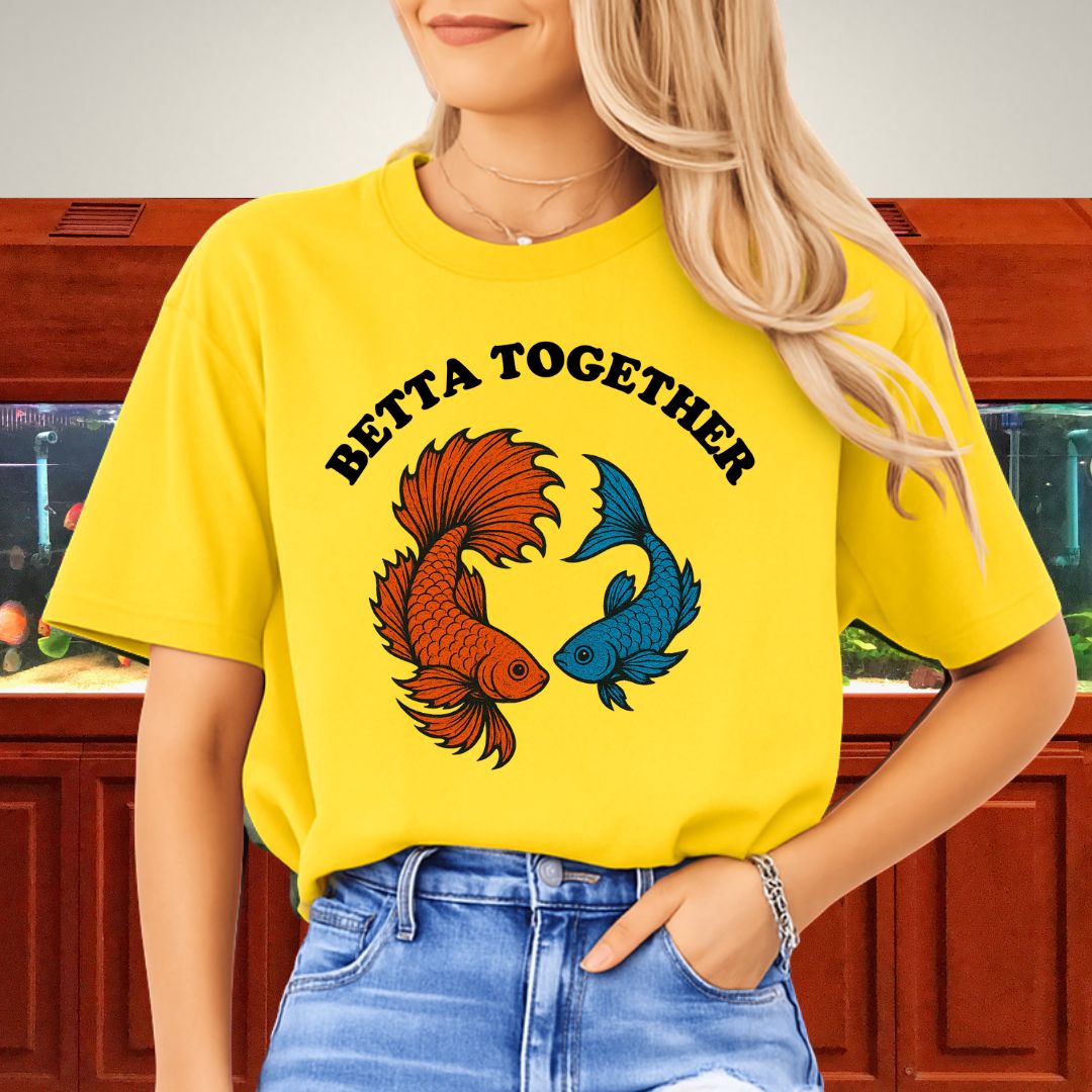 Betta Together Shirt – Tropical Fish Lovers Graphic Tee