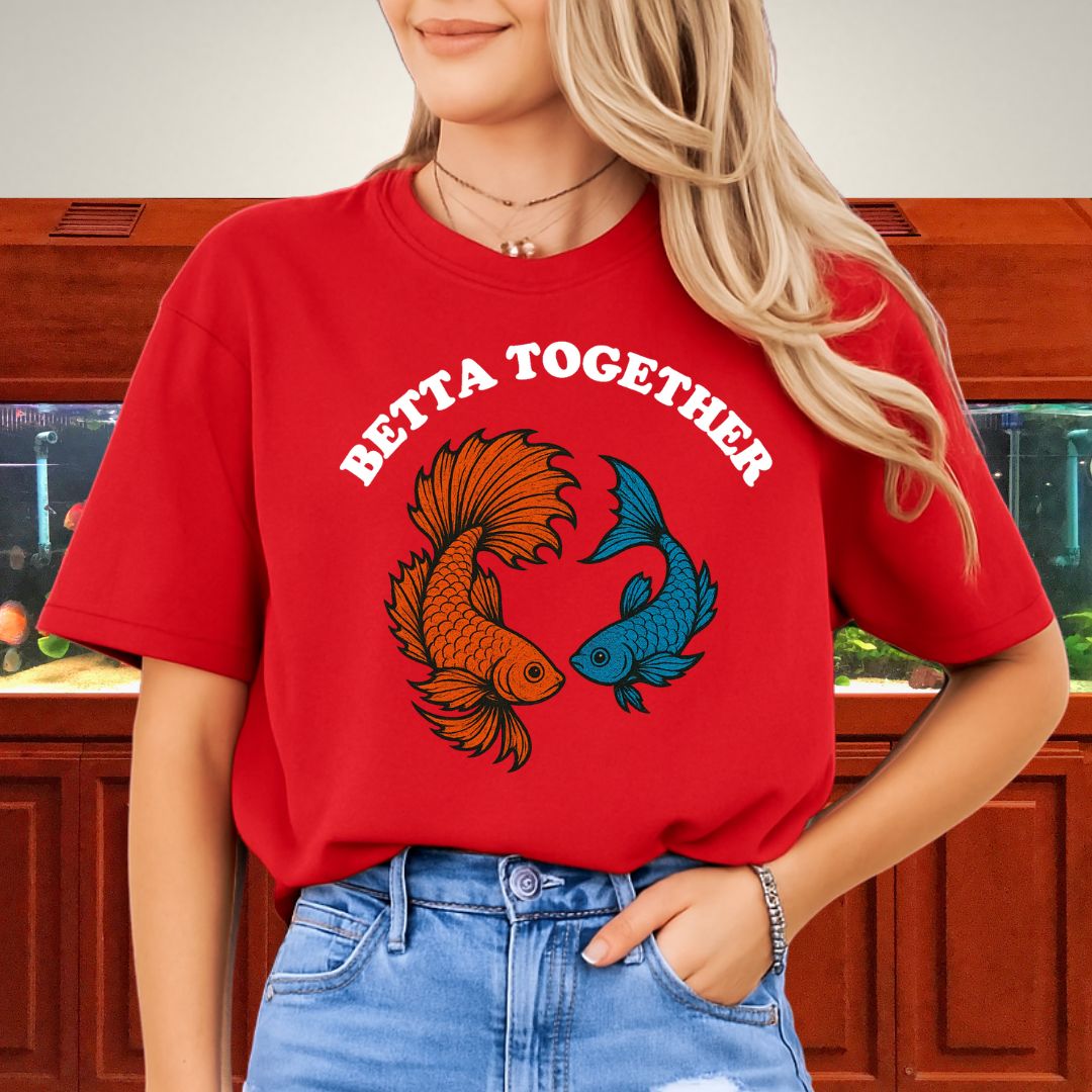 Betta Together Shirt – Tropical Fish Lovers Graphic Tee