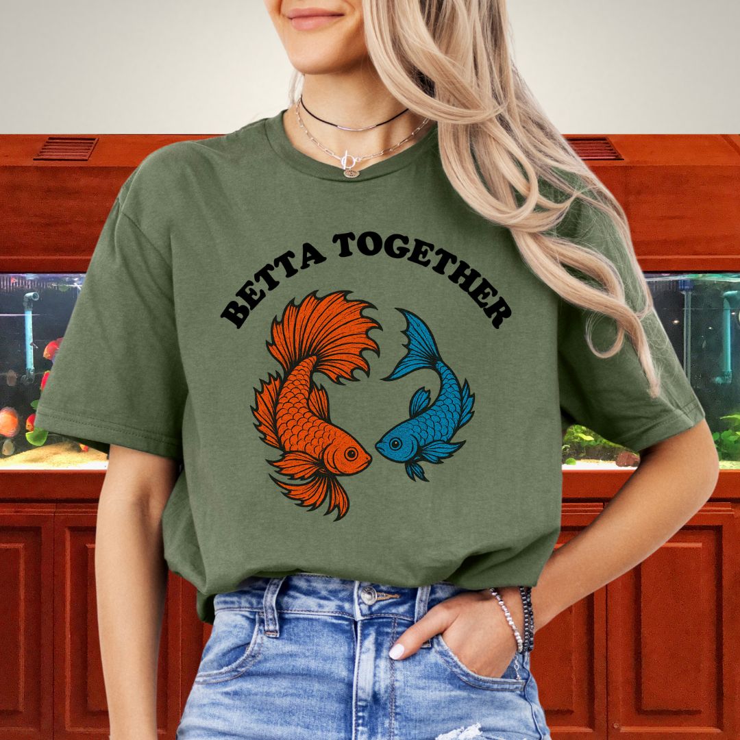 Betta Together Shirt – Tropical Fish Lovers Graphic Tee