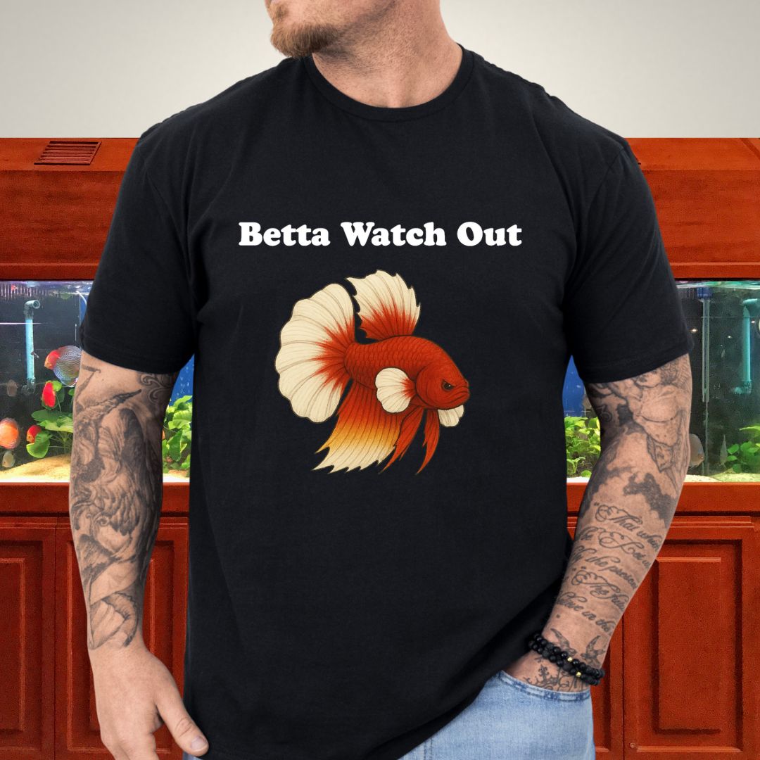 Betta Watch Out Tee – King Plakat Fighting Stance Shirt