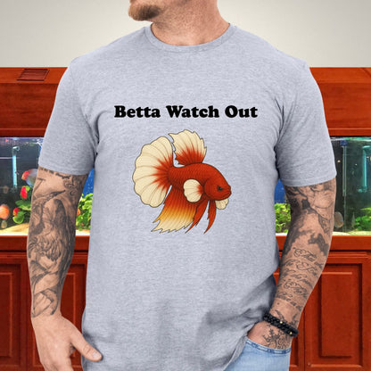 Betta Watch Out Tee – King Plakat Fighting Stance Shirt