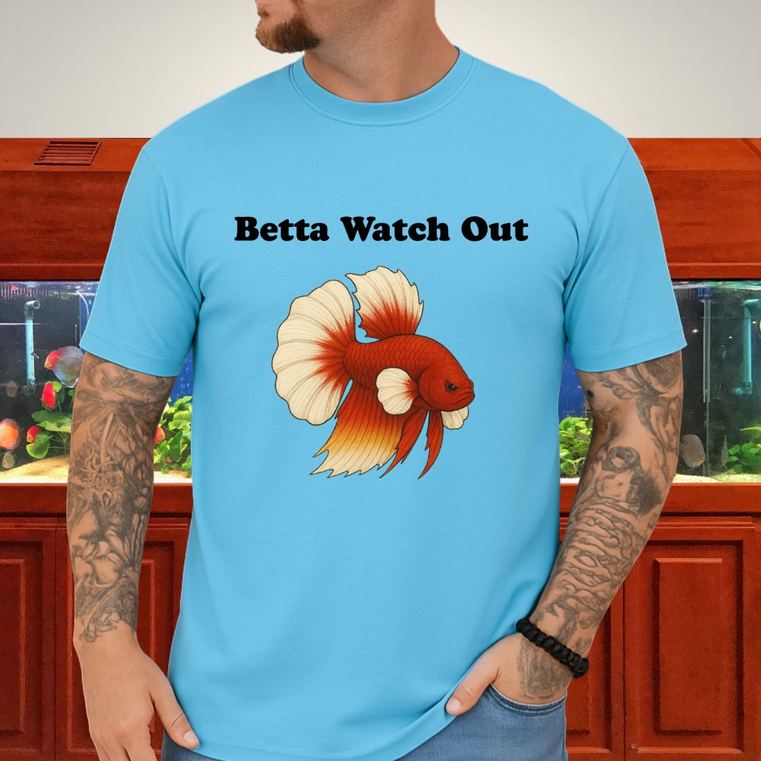 Betta Watch Out Tee – King Plakat Fighting Stance Shirt