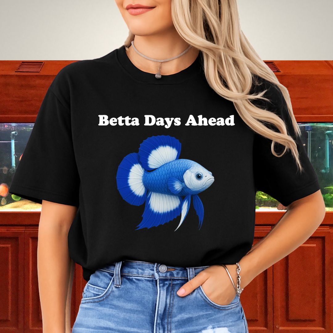 Betta Days Ahead Shirt – Doubletail Butterfly Betta Graphic Tee