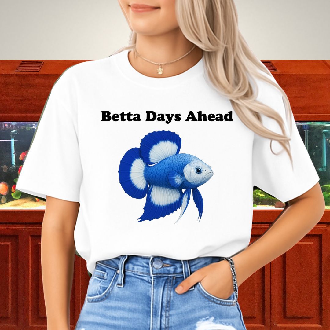 Betta Days Ahead Shirt – Doubletail Butterfly Betta Graphic Tee