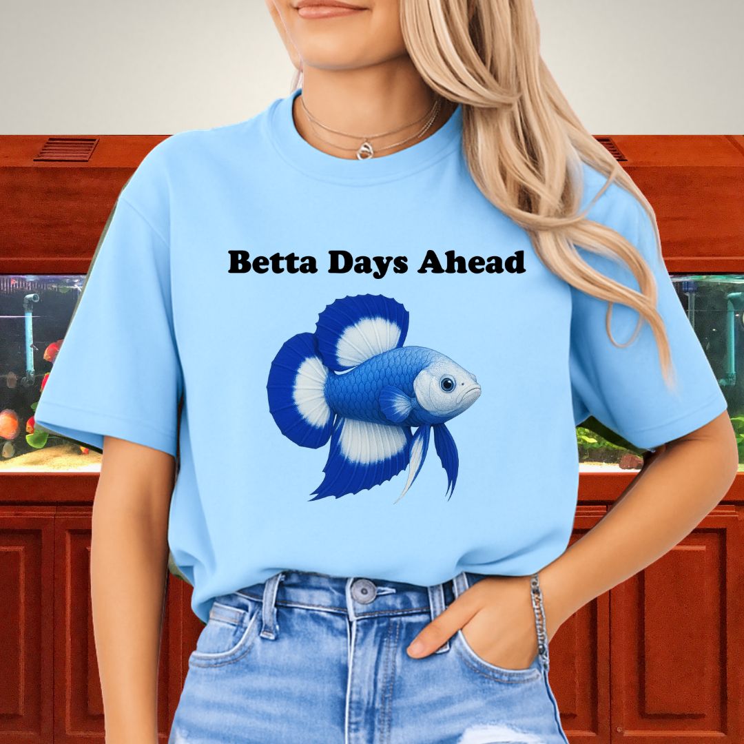Betta Days Ahead Shirt – Doubletail Butterfly Betta Graphic Tee