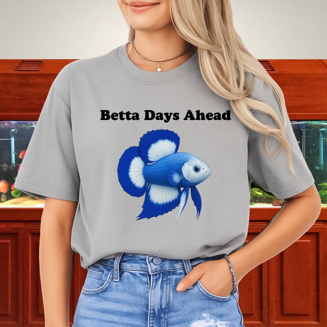 Betta Days Ahead Shirt – Doubletail Butterfly Betta Graphic Tee