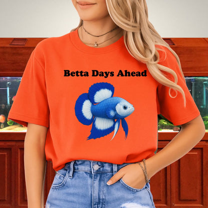 Betta Days Ahead Shirt – Doubletail Butterfly Betta Graphic Tee