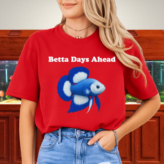 Betta Days Ahead Shirt – Doubletail Butterfly Betta Graphic Tee